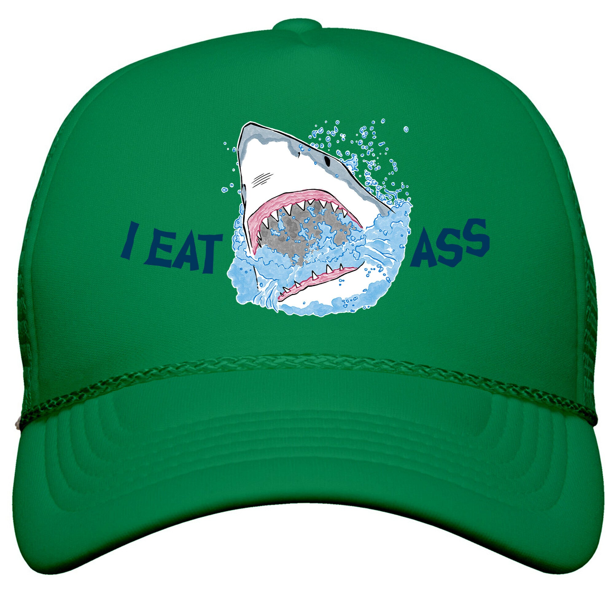 I Eat Ass Shark Snapback Trucker Hat